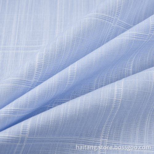 Check Cotton fabric close Microfiber Fabric Sedate Shirt
